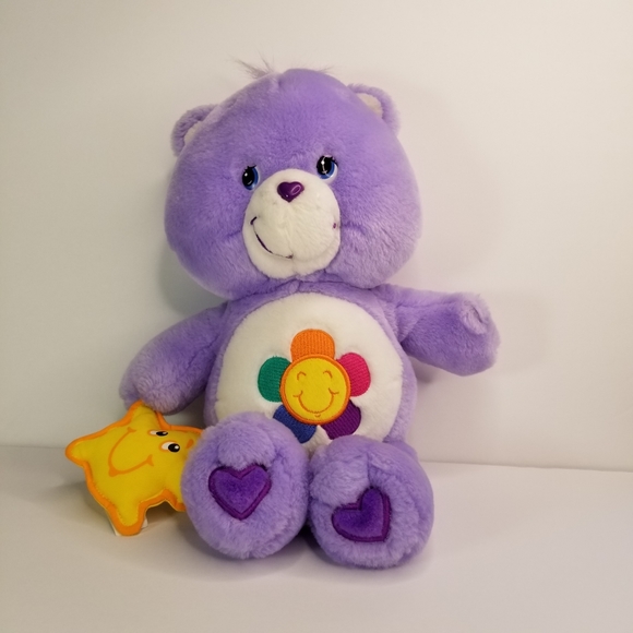 VINTAGE CARE BEARS HARMONY PURPLE BEAR PLUSH 2003 - Picture 4 of 10